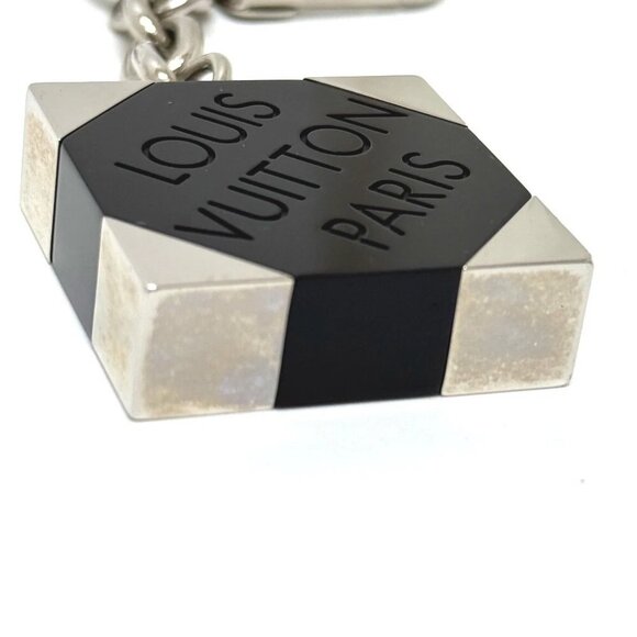 LOUIS VUITTON Porte Cles_Damier - Ebene Key Holder Key Charm Bag Charm - Picture 3 of 13